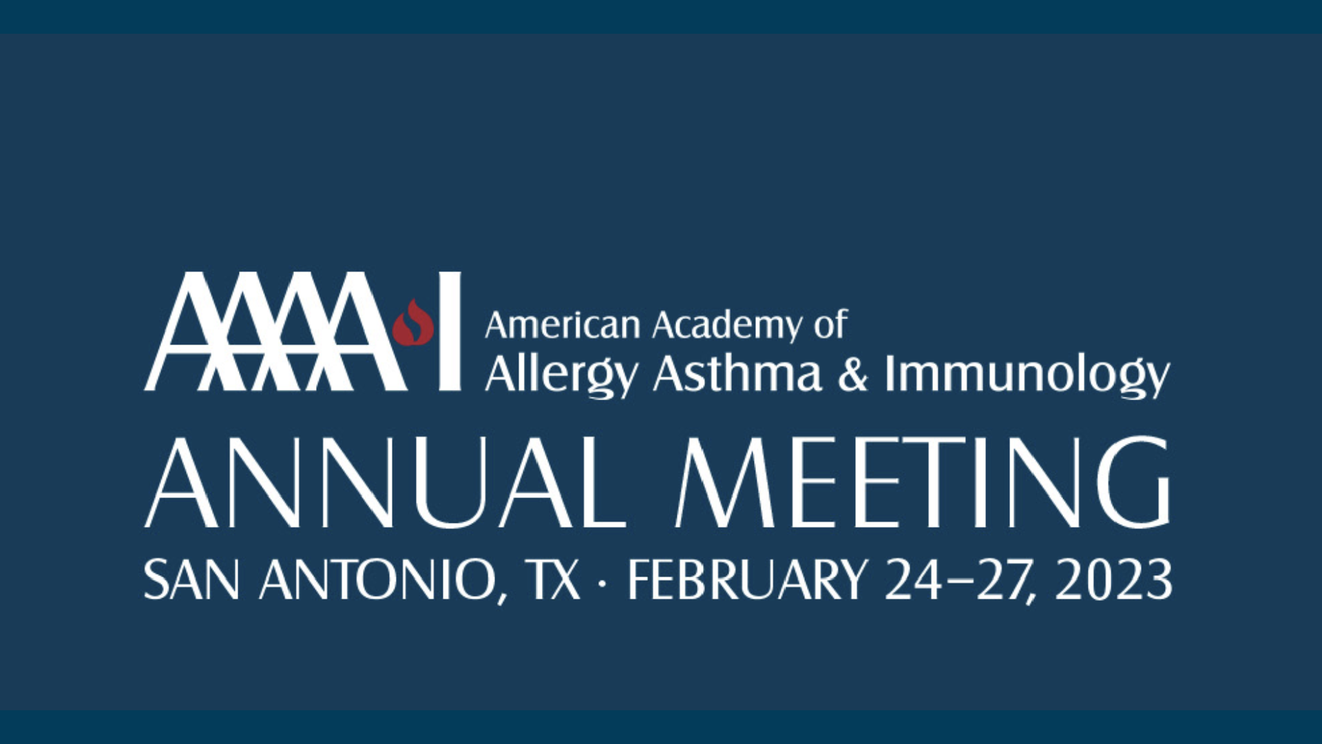 The American Academy of Allergy, Asthma & Immunology (AAAAI) congress