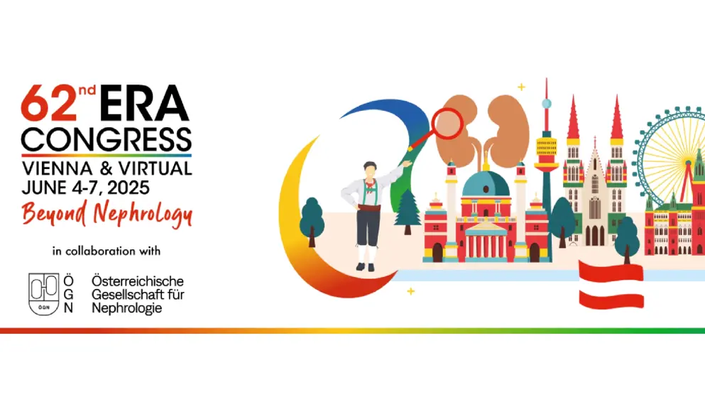 multi coloured graphic representing Vienna and ERA congress, ERA Logo